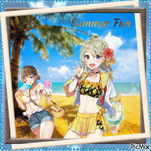 Contest... Anime In Summer - Free animated GIF