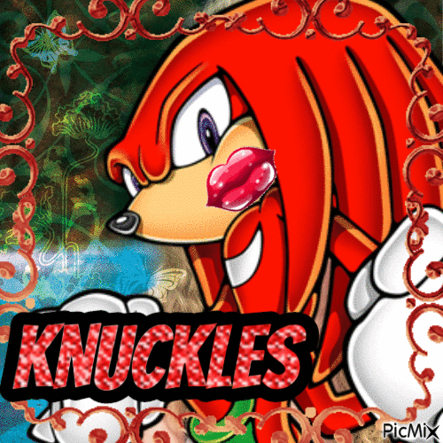 Debut Knuckles - GIF animé gratuit