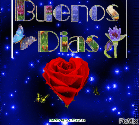 BUENOS DIAS - Бесплатный анимированный гифка
