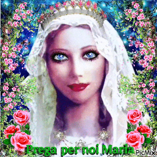 Prega per noi Maria - GIF animé gratuit