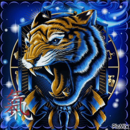 Mon Signe Chinois le Tigre - Bezmaksas animēts GIF