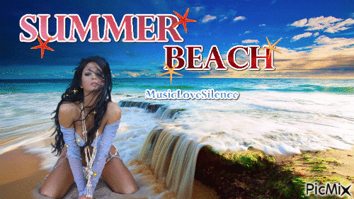 summer beach - Gratis geanimeerde GIF