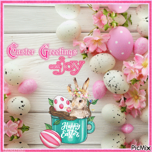 Happy Easter to my Picmix Friends - Free animated GIF
