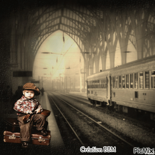 A la gare par BBM - Zdarma animovaný GIF