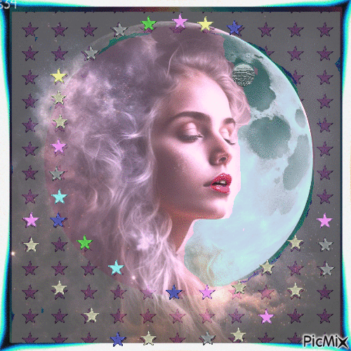 Buonanotte ☾✨ Luna tenue ✨ - Gratis animeret GIF