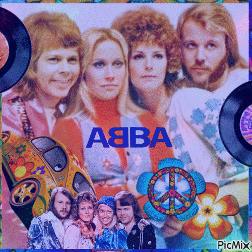 ABBA 1970 - Ilmainen animoitu GIF