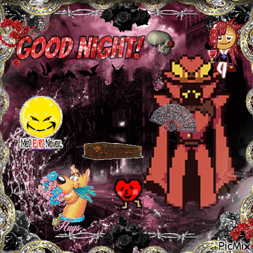 Koffin k good night - Gratis animerad GIF