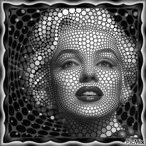 Art Marilyn Monroe - Animovaný GIF zadarmo