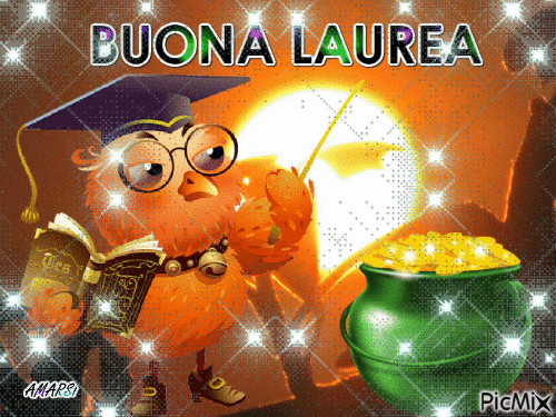 BUONA LAUREA - Бесплатный анимированный гифка