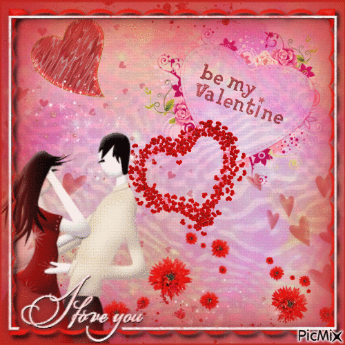 Be my Valentine - Gratis geanimeerde GIF