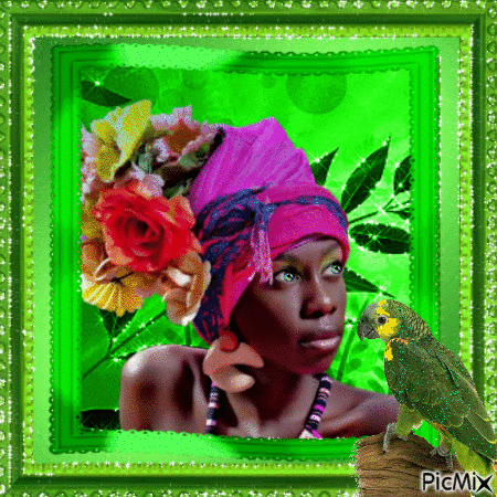 Beauté africaine - Animovaný GIF zadarmo