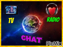 tv radio chat - GIF animasi gratis