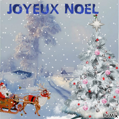 bonsoir pere noel - Безплатен анимиран GIF
