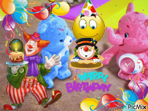 HAPPY BIRTHDAY - Nemokamas animacinis gif