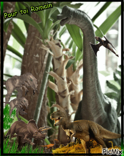 Les dinosaures - 無料のアニメーション GIF