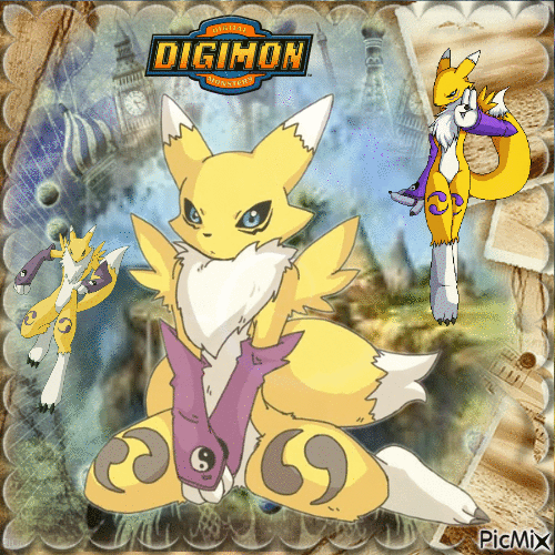Renamon-Digimon - GIF animate gratis
