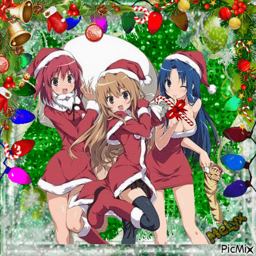 Christmas Manga - GIF animate gratis