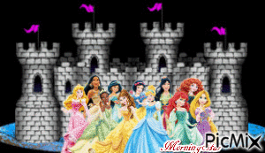 Castle Princess - Darmowy animowany GIF