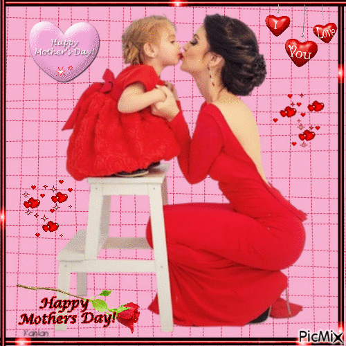 Happy Mothers day - GIF animé gratuit