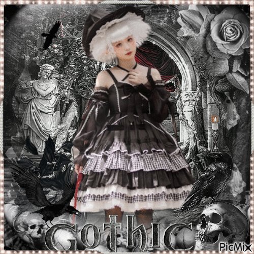 Gothic Lolita - GIF animé gratuit