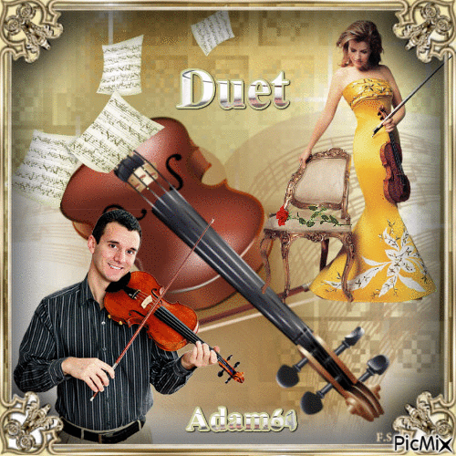 Duet violin - Безплатен анимиран GIF