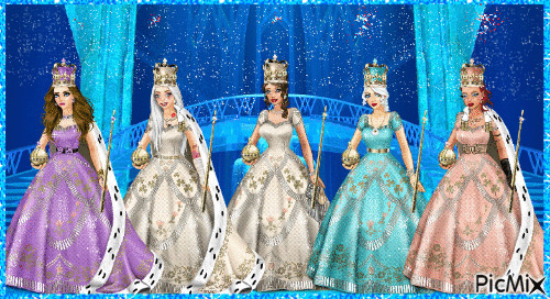 blue queens - Ingyenes animált GIF