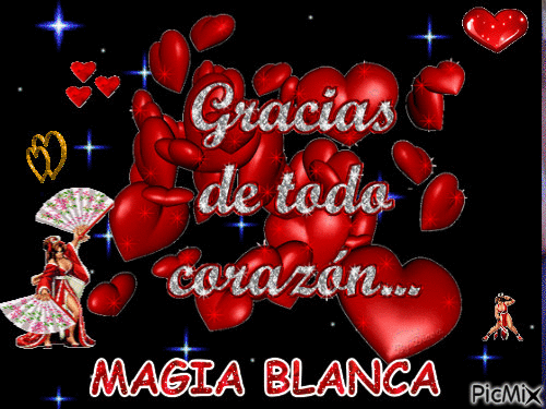 MAGIA BLANCA GRACIAS - Бесплатный анимированный гифка