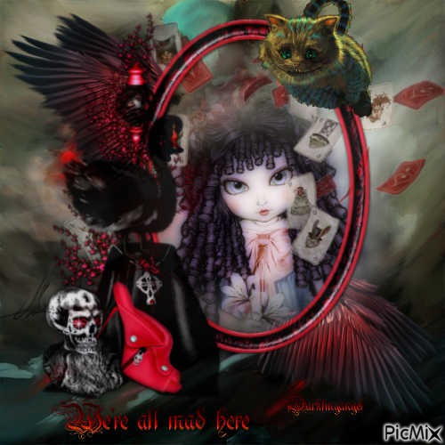 we are all mad here - gratis png