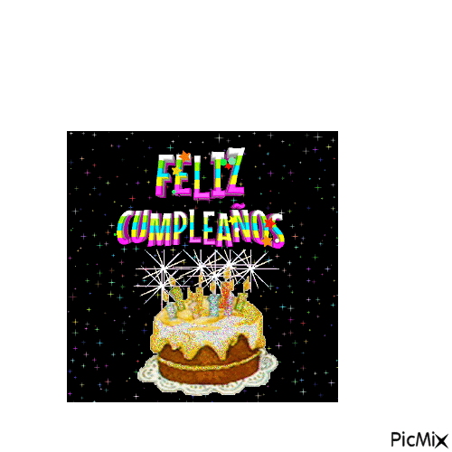 CUMPLEAÑOS - Darmowy animowany GIF