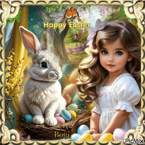 🐇Easter greetings to all🐇 - Free animated GIF