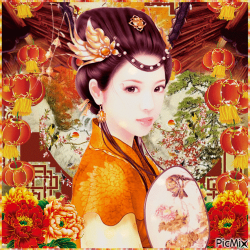 Asian beauty - 無料のアニメーション GIF