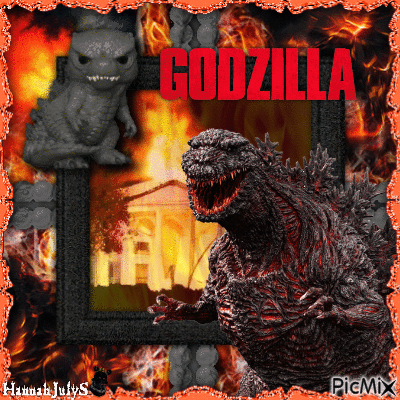 ###Godzilla - King of Destruction### - GIF animado gratis