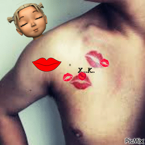kiss kiss - Gratis animerad GIF