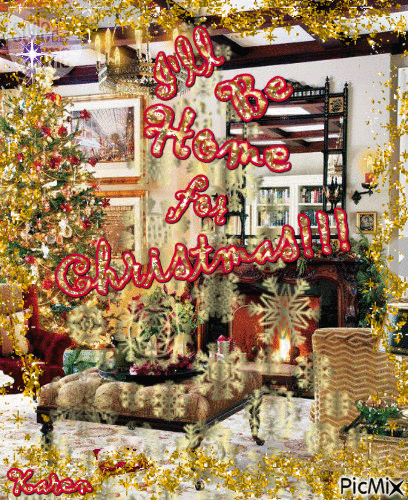 I'll Be Home for Christmas!!! - Besplatni animirani GIF