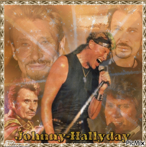 Johnny Hallyday - Besplatni animirani GIF