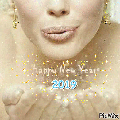 Happy New Year 2019 - 免费动画 GIF