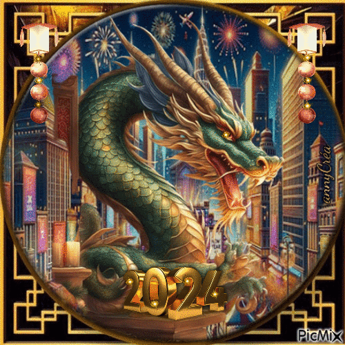 Année du Dragon - Nemokamas animacinis gif
