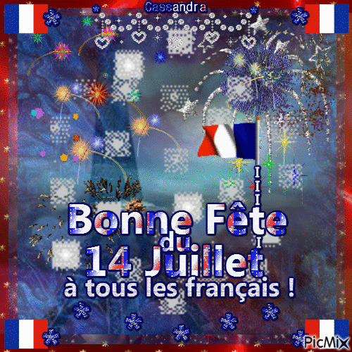 Fête Nationale - Vive la France !!! - GIF animé gratuit