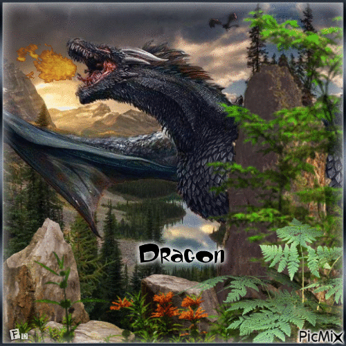Dragon - GIF animasi gratis