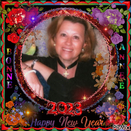 Simplement moi, Andie - BONNE ANNEE, HAPPY NEW YEAR - GIF animado grátis