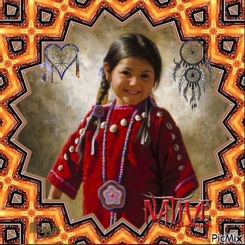 native American girl - gratis png