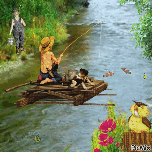 Fishing - Zdarma animovaný GIF