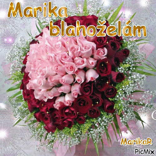 ruže pre Mariku - GIF animé gratuit