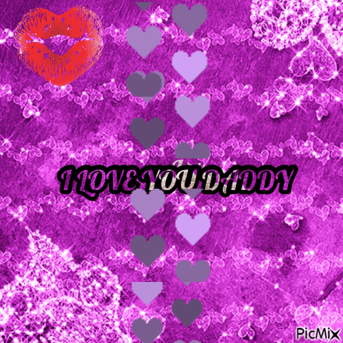 I love you daddy - Gratis animerad GIF
