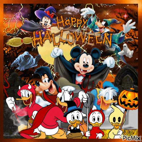 Disney Happy Halloween - Gratis animerad GIF