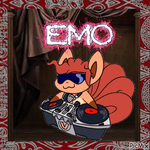 Emo Vulpix - Бесплатный анимированный гифка