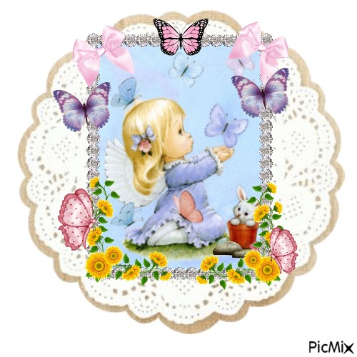 The Angel n Butterflys - Free PNG