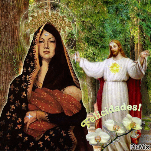 Maria Madalena Chama Gêmea de Jesus - GIF animé gratuit