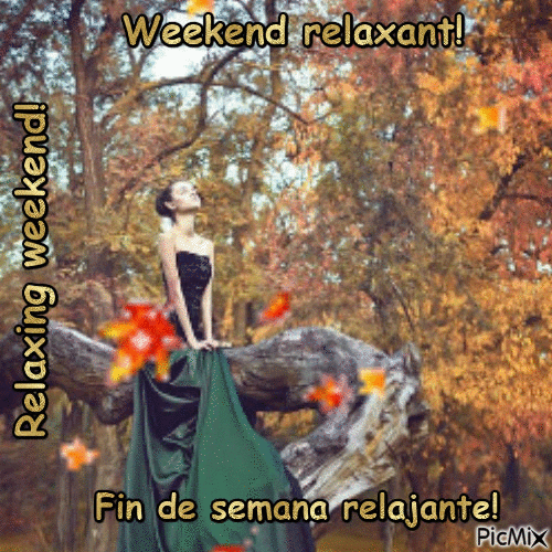 Relaxing weekend!w - Nemokamas animacinis gif