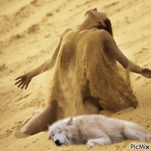 un coeur de sable - Animovaný GIF zadarmo